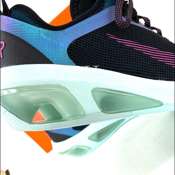 🎁 Santa’s Special 🎄 Nike Air Max Fly Black Laser Fuchsia Canvas Women's Size 7 - Picture 7 of 8